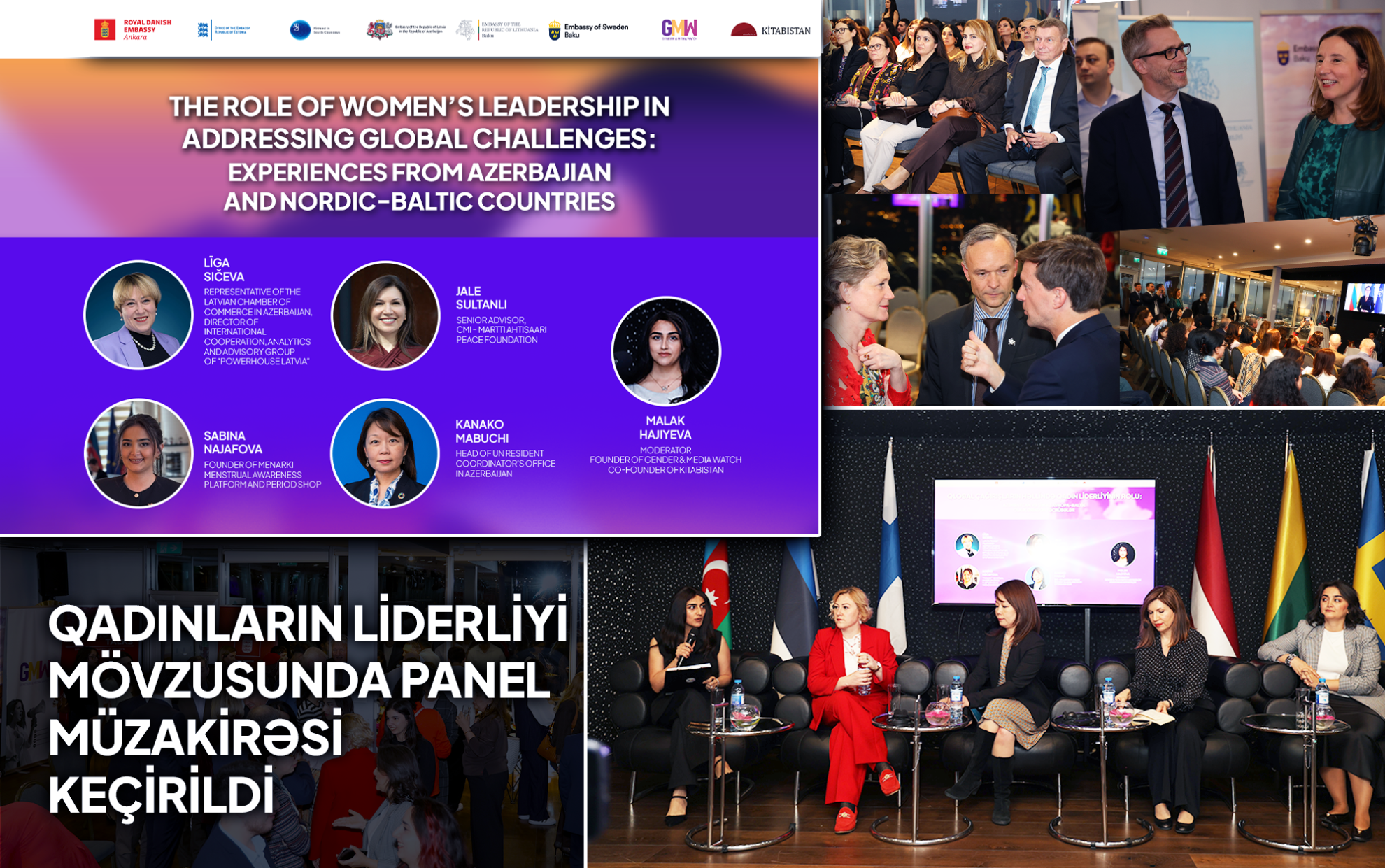 Bakıda “Qlobal çağırışların həllində qadın liderliyinin rolu: Azərbaycan və Şimali Avropa-Baltik ölkələrindən təcrübələr” mövzusunda panel müzakirəsi keçirilib.