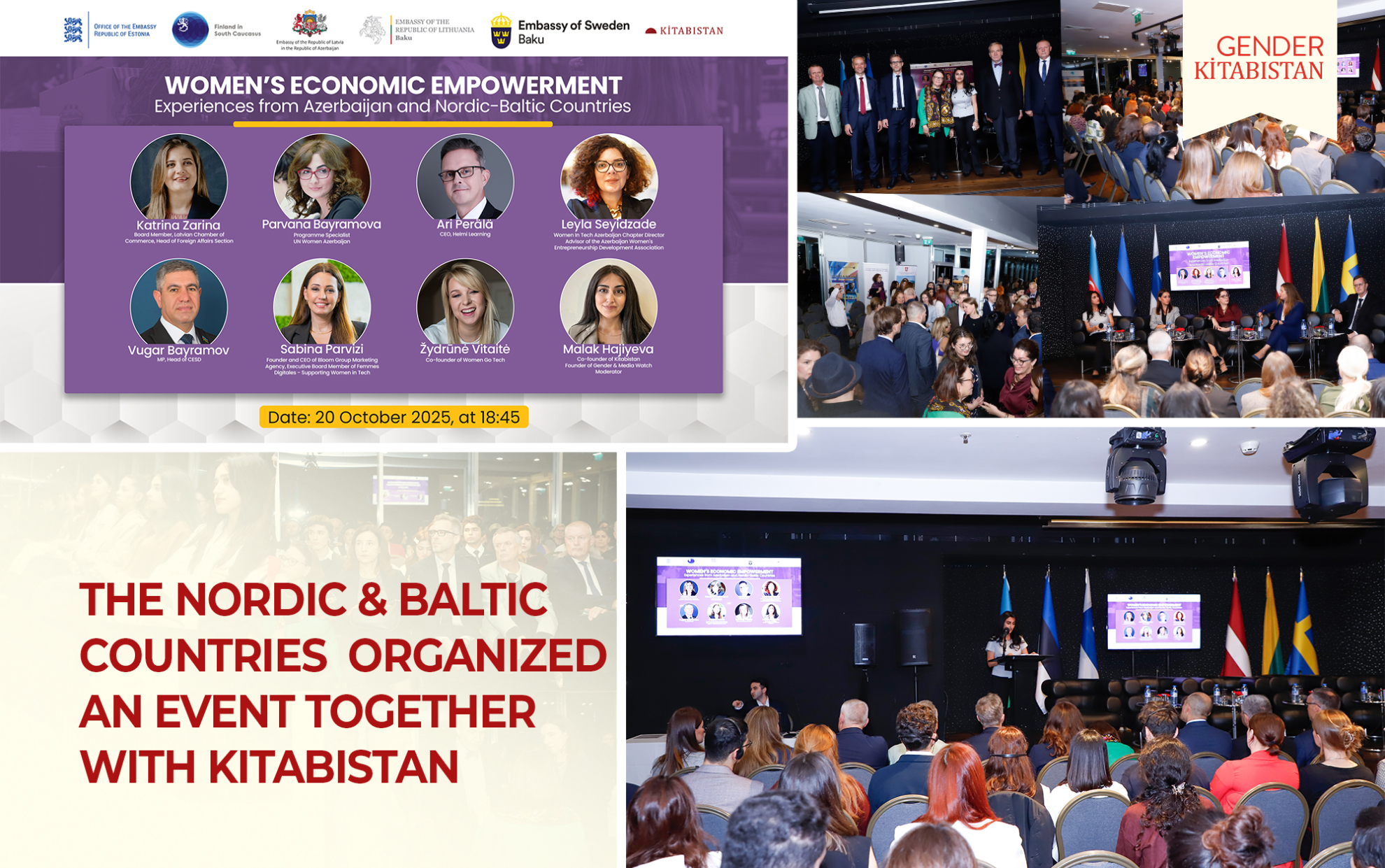 The Nordic and Baltic countries organized an event together with Kitabistan